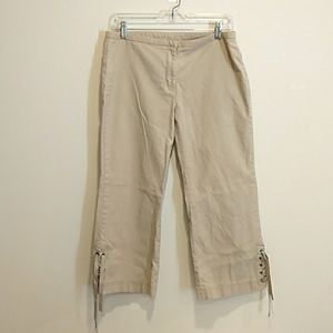 Express Stretch Capris Beige 9/10